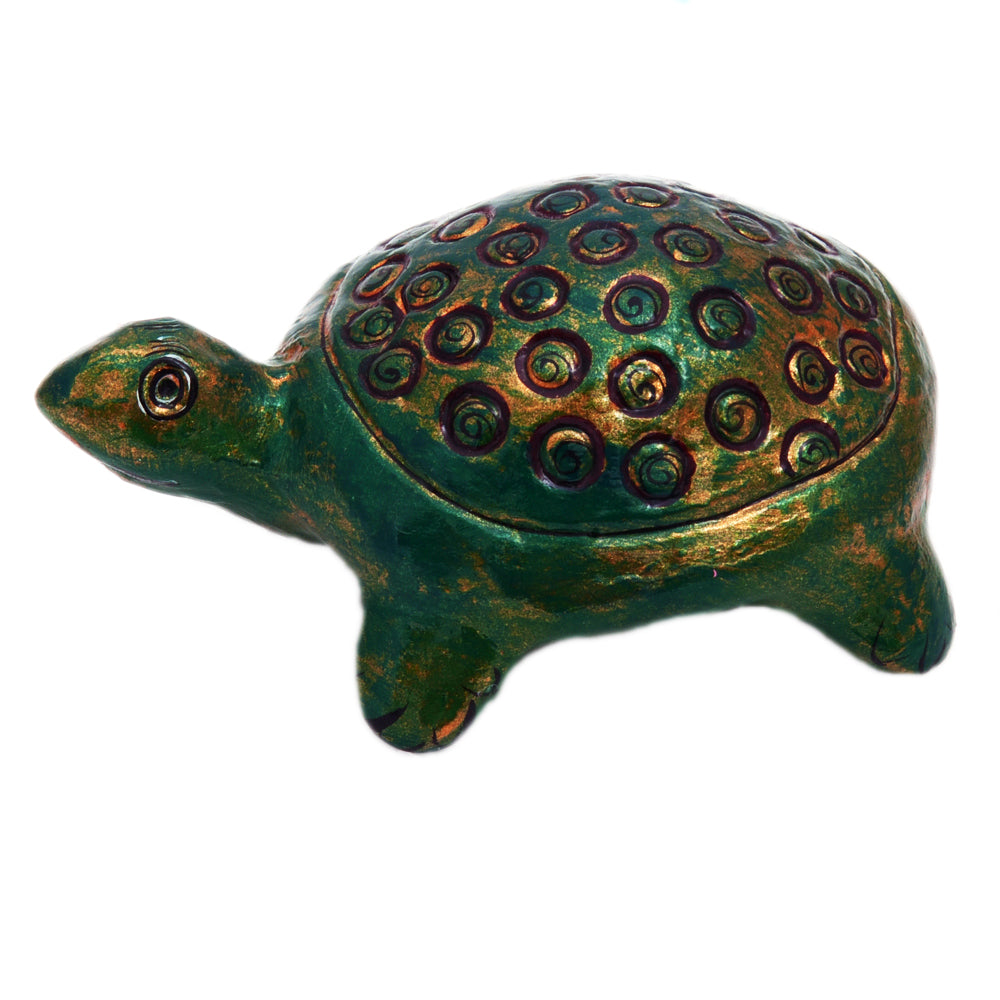 Good luck Paper Mache Turtle - feng shui wish fulfilling turtle ...