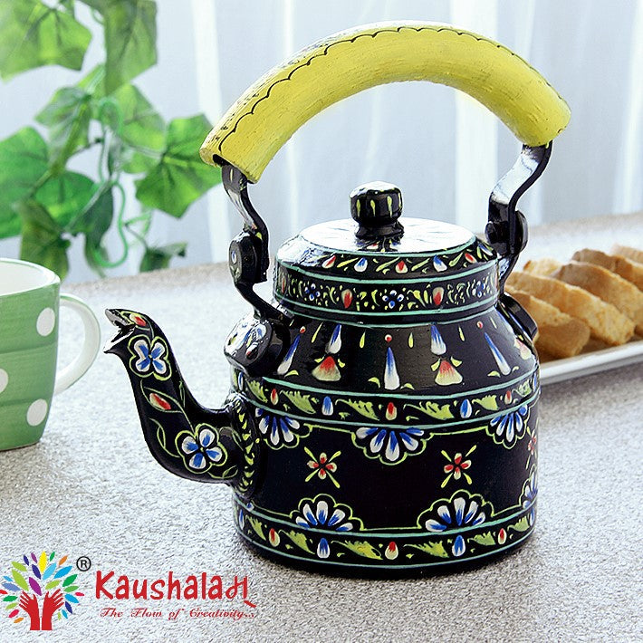 Ethnic Induction Tea Kettle, Kaushalam Hand Painted Tea Kettle